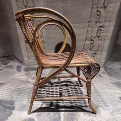 Robert Wengler 1960s Sculptural Wicker Lounge Chair Robert Wengler Denmark - 3356921