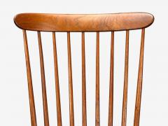 Robert Whitley Robert Whitley American Studio Teak Rocking Chair USA 1980s - 4419082