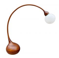 Robert Worth Large Studio Mid Century Modern Arc Floor Lamp by Robert Worth in Laminated Wood - 2011871