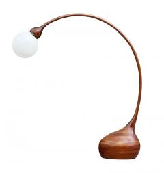 Robert Worth Large Studio Mid Century Modern Arc Floor Lamp by Robert Worth in Laminated Wood - 2011876