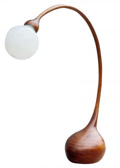 Robert Worth Large Studio Mid Century Modern Arc Floor Lamp by Robert Worth in Laminated Wood - 2011880
