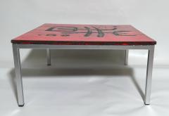 Robert and Jean Cloutier Coffee table in enamelled lava by Robert et Jean Cloutier France circa 1958 - 3910955