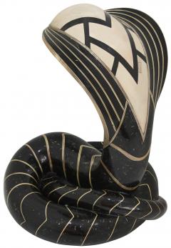 Roberto Estevez Exquisite Cobra Sculpture by Roberto Estevez - 201235