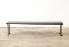 Roberto Gabetti Long Steel and Felt Bench by Roberto Gabetti Aimaro Isola for ARBO Italy - 3314730