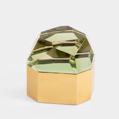 Roberto Giulio Rida Chartreuse Diamante Murano Large Glass Box - 2017319