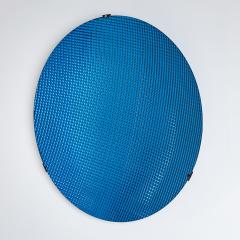 Roberto Giulio Rida Large Concave Disc in Blue Glass by Roberto Giulio Rida Italy - 4398224