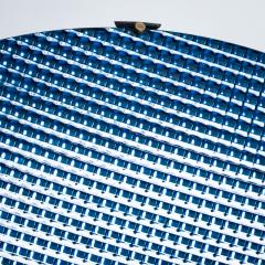 Roberto Giulio Rida Large Concave Disc in Blue Glass by Roberto Giulio Rida Italy - 4398227