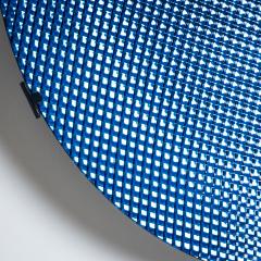 Roberto Giulio Rida Large Concave Disc in Blue Glass by Roberto Giulio Rida Italy - 4398229