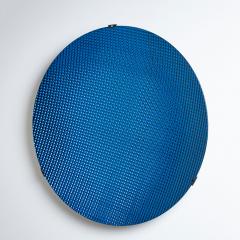 Roberto Giulio Rida Large Concave Disc in Blue Glass by Roberto Giulio Rida Italy - 4398231