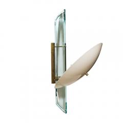 Roberto Giulio Rida PAIR OF CREAM COLOUR AND BRASS WALL LIGHTS BY ROBERTO RIDA - 1761301