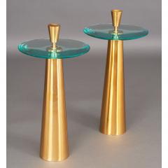 Roberto Giulio Rida Pair of Limited Edition Glass Side Tables - 291580