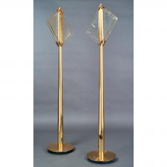 Roberto Giulio Rida Pair of Roberto Rida Floor Lamps with Vintage Venini Glass - 596063