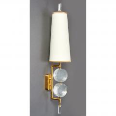 Roberto Giulio Rida Pair of Stunning Glass Sconces by Roberto Rida - 576361