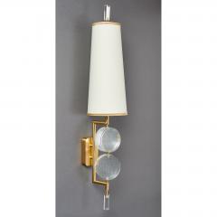 Roberto Giulio Rida Pair of Stunning Glass Sconces by Roberto Rida - 576363