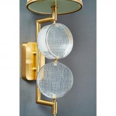 Roberto Giulio Rida Pair of Stunning Glass Sconces by Roberto Rida - 576366