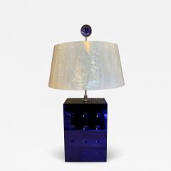Roberto Giulio Rida Roberto Giulio Rida for Lorin Marsh Blue Mirrored Table Lamp - 4759378