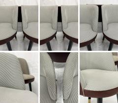 Roberto Lazzeroni Set of 6 Baxter Colette Chairs by Roberto Lazzeroni in Leather Brass - 4722021