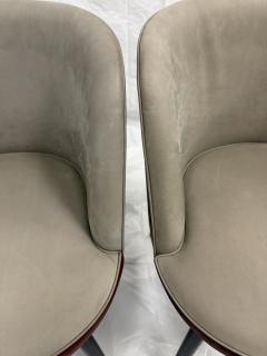 Roberto Lazzeroni Set of 6 Baxter Colette Chairs by Roberto Lazzeroni in Leather Brass - 4722022