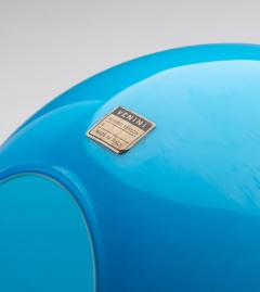 Roberto Menghi Roberto Menghi blue glass table lamp for Venini Italy 1968 - 4405937