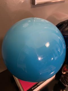 Roberto Menghi Roberto Menghi blue glass table lamp for Venini Italy 1968 - 4405942