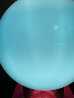 Roberto Menghi Roberto Menghi blue glass table lamp for Venini Italy 1968 - 4405944