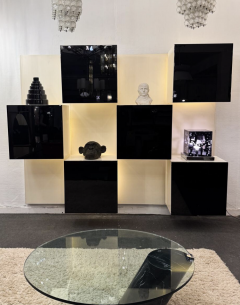 Roberto Monsani Mid Century Lighting Wall Unit by Roberto Monsani for Acerbis 1970s - 3374063