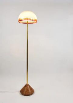 Roberto Pamio Roberto Pamio Febo Floor Lamp in Marble Brass Murano Glass by Leucos Italy - 4070297