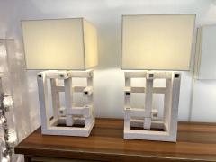 Roberto Renzi Contemporary Pair of Labyrinth Ceramic Lamps by Roberto Renzi Italy - 3308415