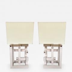 Roberto Renzi Contemporary Pair of Labyrinth Ceramic Lamps by Roberto Renzi Italy - 3310283