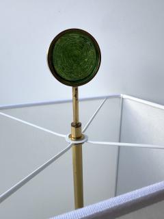 Roberto Rida Contemporary Pair of Brass and Murano Glass Lamps by Roberto Giulio Rida Italy - 4330014