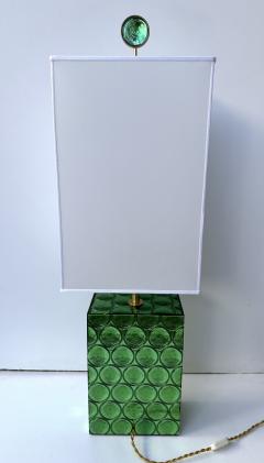 Roberto Rida Contemporary Pair of Brass and Murano Glass Lamps by Roberto Giulio Rida Italy - 4330017