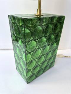 Roberto Rida Contemporary Pair of Brass and Murano Glass Lamps by Roberto Giulio Rida Italy - 4330019