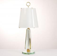 Roberto Rida Important Table Lamp in Vintage Glass and Brass by Roberto Rida Italy 1990s - 4038332