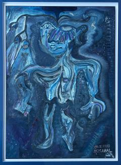 Roberto Rosabal Abstract Figurative Painting by Roberto Rosabal Cuban American Artist - 4641952