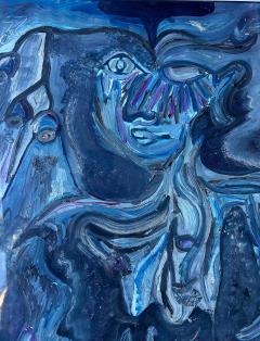 Roberto Rosabal Abstract Figurative Painting by Roberto Rosabal Cuban American Artist - 4641998