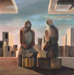 Roberto Soto Surrealist City Scene - 4391732