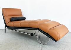 Roberto Tapinassi Maurizio Manzoni Roberto Tapinassi Dema Firenze Leather Chaise Longues Rataplan 1980s - 4554897