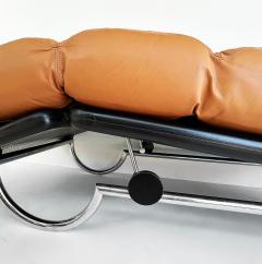 Roberto Tapinassi Maurizio Manzoni Roberto Tapinassi Dema Firenze Leather Chaise Longues Rataplan 1980s - 4554905
