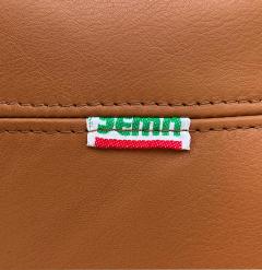 Roberto Tapinassi Maurizio Manzoni Roberto Tapinassi Dema Firenze Leather Chaise Longues Rataplan 1980s - 4554906