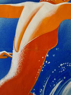 Robin Artine Smith Art Deco Swimmer Summer Fun - 4388865