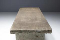 Robust Italian Stone Dining Table Italy 18th Century - 3670323