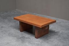Robust Wabi Sabi Coffee Table in Solid Wood 1960s - 4468631