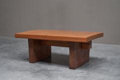 Robust Wabi Sabi Coffee Table in Solid Wood 1960s - 4468822