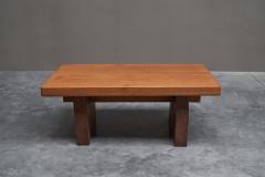Robust Wabi Sabi Coffee Table in Solid Wood 1960s - 4468823