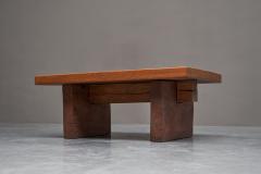 Robust Wabi Sabi Coffee Table in Solid Wood 1960s - 4468839