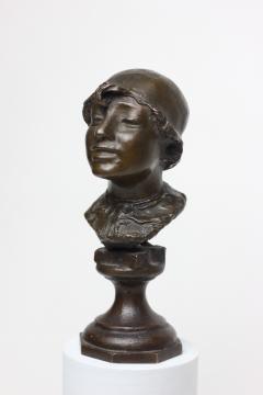 Rocco Milanese Expressionist Miniature Head Bust of Young Man by Rocco Milanese 1900 Italy - 3220513