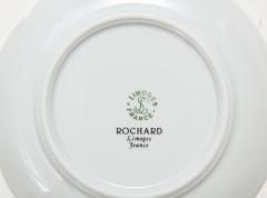 Rochard Porcelain 18 Limoges Porcelain Snack Plates - 2198474