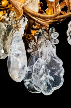 Rock Crystal And Bronze Rocaille Style Chandelier - 4696508