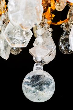 Rock Crystal And Bronze Rocaille Style Chandelier - 4696509