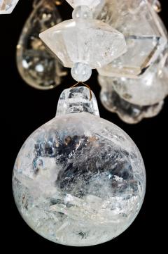 Rock Crystal And Bronze Rocaille Style Chandelier - 4696514